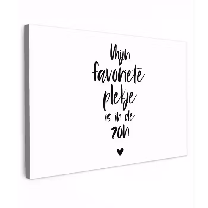Quotes - Mijn favoriete plekje in in de zon - Zomer - Zon - Tekst Tuinposter op houten frame 2 cm dik klein -3d