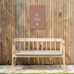 Quotes - Ons stekkie - Spreuken Tuinposter op houten frame 2 cm dik klein -sfeer4