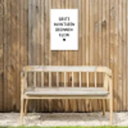 Quotes - Spreuken - Grote avonturen beginnen klein Tuinposter op houten frame 2 cm dik klein -sfeer4