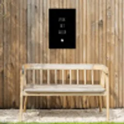 Quotes - Spreuken - Pluk het geluk Tuinposter op houten frame 2 cm dik klein -sfeer4