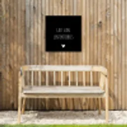 Quotes - Spreuken - Lentekriebels Tuinposter op houten frame 2 cm dik klein -sfeer4