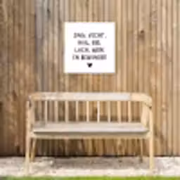 Quotes - Zing vecht huil bid lach werk en bewonder - Spreuken - Ramses Shaffy Tuinposter op houten frame 2 cm dik klein -sfeer4