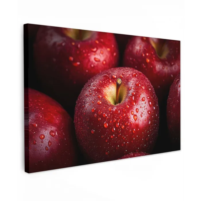 Rood - Appels - Fruit Tuinposter op houten frame 2 cm dik klein -3d