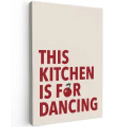 Rood - Quote - Kersen Tuinposter op houten frame 2 cm dik klein -3d