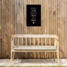Herinner je gisteren droom over morgen geniet vandaag - Spreuken - Quotes Tuinposter op houten frame 2 cm dik klein -sfeer4