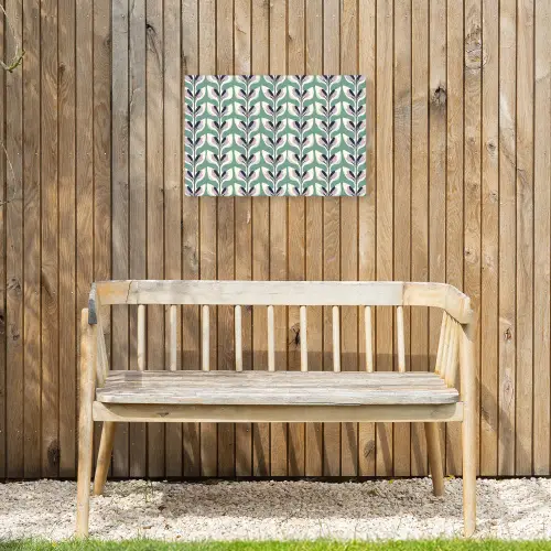 Retro - Modern - Groen Tuinposter op houten frame 2 cm dik klein 845 -sfeer4