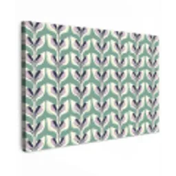 Retro - Modern - Groen Tuinposter op houten frame 2 cm dik klein 845 -3d