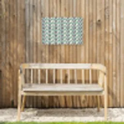 Retro - Modern - Groen Tuinposter op houten frame 2 cm dik klein 845 -sfeer4