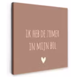Spreuken - Ik heb de zomer in mijn bol - Quotes - André Hazes Tuinposter op houten frame 2 cm dik klein -3d