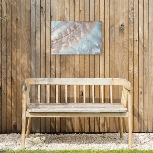 Schelpen - Abstract - Natuur Tuinposter op houten frame 2 cm dik klein -sfeer4