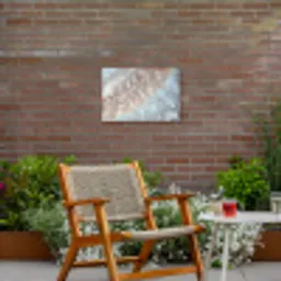 Schelpen - Abstract - Natuur Tuinposter op houten frame 2 cm dik klein -sfeer3