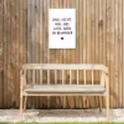 Zing vecht huil bid lach werk en bewonder - Quotes - Spreuken - Ramses Shaffy Tuinposter op houten frame 2 cm dik klein -sfeer4