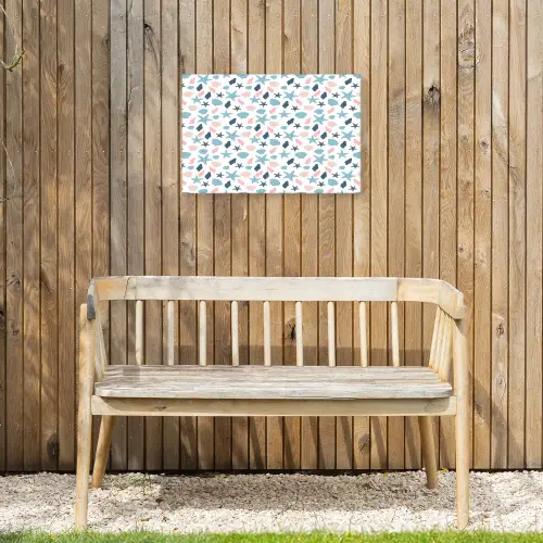 Klein - Oceaan - Rif - Multi Tuinposter op houten frame 2 cm dik klein 845 -sfeer4
