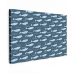 Klein - Oceaan - Golven - Blauw Tuinposter op houten frame 2 cm dik klein 845 -3d