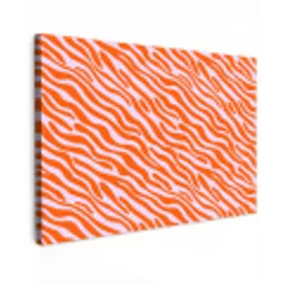 Strepen - Dynamisch - Oranje Tuinposter op houten frame 2 cm dik klein 845 -3d