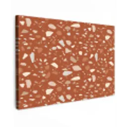 Terrazzo - Patroon - Klei Tuinposter op houten frame 2 cm dik klein 845 -3d