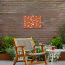 Terrazzo - Patroon - Klei Tuinposter op houten frame 2 cm dik klein 845 -sfeer3