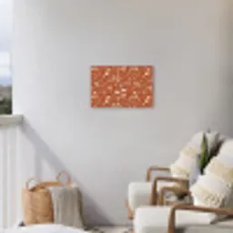 Terrazzo - Patroon - Klei Tuinposter op houten frame 2 cm dik klein 845 -sfeer1