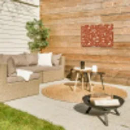 Terrazzo - Patroon - Klei Tuinposter op houten frame 2 cm dik klein 845 -sfeer2