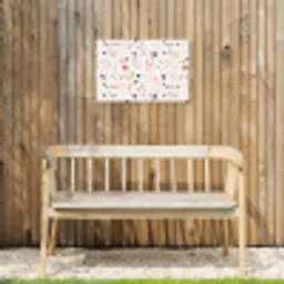 Terrazzo - Patroon - Kleurrijk Tuinposter op houten frame 2 cm dik klein 845 -sfeer4