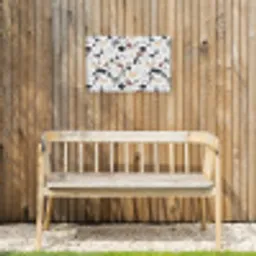 Terrazzo -  Patroon - Kleurrijk - Klei Tuinposter op houten frame 2 cm dik klein 845 -sfeer4