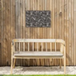 Terrazzo -  Patroon - Grijs Tuinposter op houten frame 2 cm dik klein 845 -sfeer4