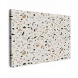Terrazzo -  Patroon - Staal Tuinposter op houten frame 2 cm dik klein 845 -3d