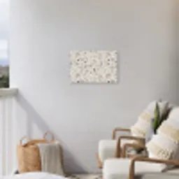 Terrazzo -  Patroon - Staal Tuinposter op houten frame 2 cm dik klein 845 -sfeer1