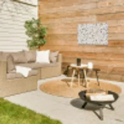 Terrazzo -  Patroon - Staal Tuinposter op houten frame 2 cm dik klein 845 -sfeer2