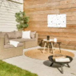 Terrazzo - Patroon - Wit - Neutraal Tuinposter op houten frame 2 cm dik klein 845 -sfeer2