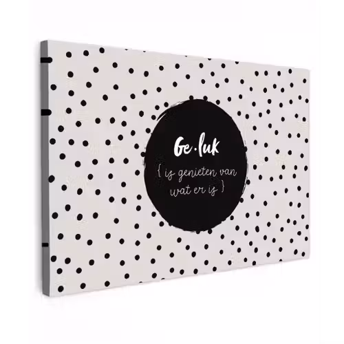Tekst - Geluk definitie - Quotes - Geluk (is genieten van wat er is) - Woordenboek Tuinposter op houten frame 2 cm dik klein -3d