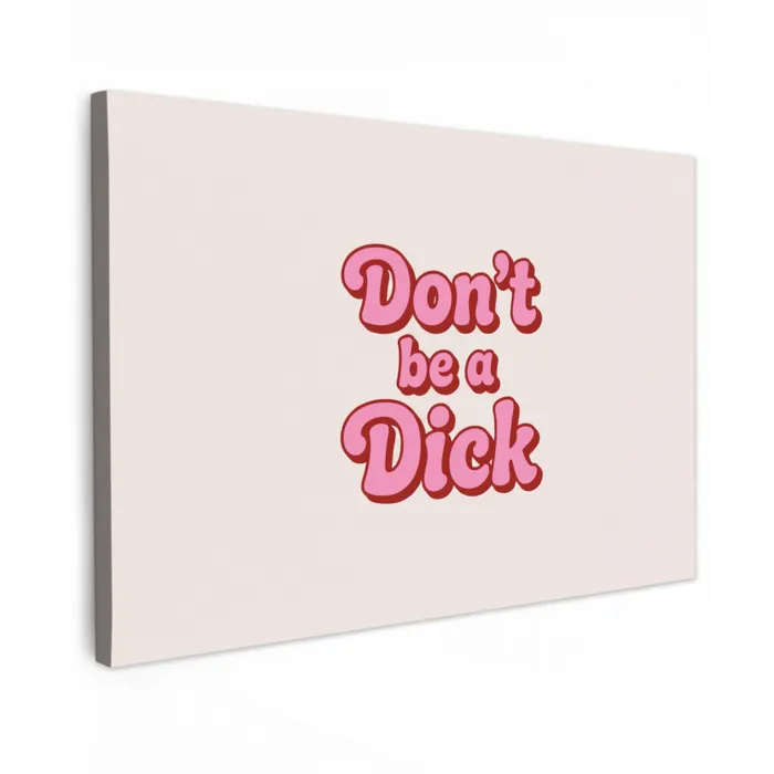Tekst - Boodschap - Roze Tuinposter op houten frame 2 cm dik klein -3d