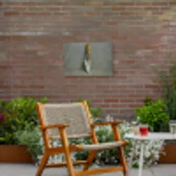 Troffel - Verf - Gereedschap Tuinposter op houten frame 2 cm dik klein -sfeer3