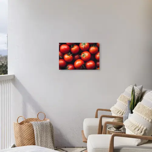 Groente - Rood - Tomaten Tuinposter op houten frame 2 cm dik klein -sfeer1