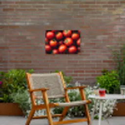 Groente - Rood - Tomaten Tuinposter op houten frame 2 cm dik klein -sfeer3