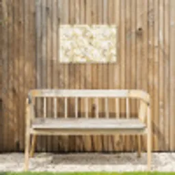 Warm - Gouden - Marmer - Patroon Tuinposter op houten frame 2 cm dik klein 845 -sfeer4