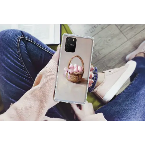 Mand - Eieren - Roze Telefoonhoesje Samsung Galaxy S10 Lite klein -handS10Lite