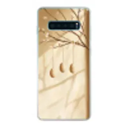 Beige - Paastak - Eieren Telefoonhoesje Samsung Galaxy S10 Lite klein -3d