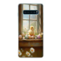 Kuiken - Raam - Paaseieren Telefoonhoesje Samsung Galaxy S10 Lite klein -3d