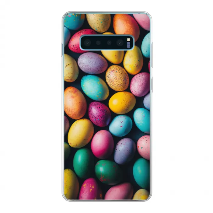 Kleurrijk - Paaseitjes - Spetters Telefoonhoesje Samsung Galaxy S10 Lite klein -3d