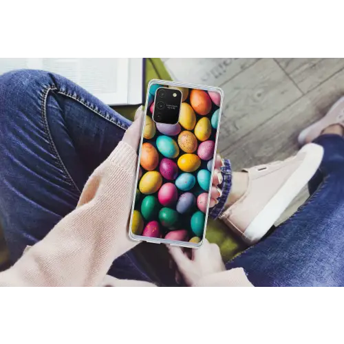 Kleurrijk - Paaseitjes - Spetters Telefoonhoesje Samsung Galaxy S10 Lite klein -handS10Lite