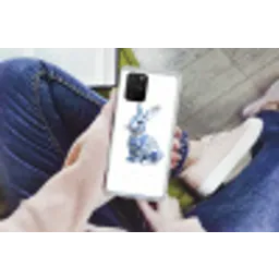 Delftsblauw - Haasje - Wit Telefoonhoesje Samsung Galaxy S10 Lite klein -handS10Lite