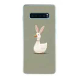 Eend - Konijnoren - Grijs Telefoonhoesje Samsung Galaxy S10 Lite klein -3d