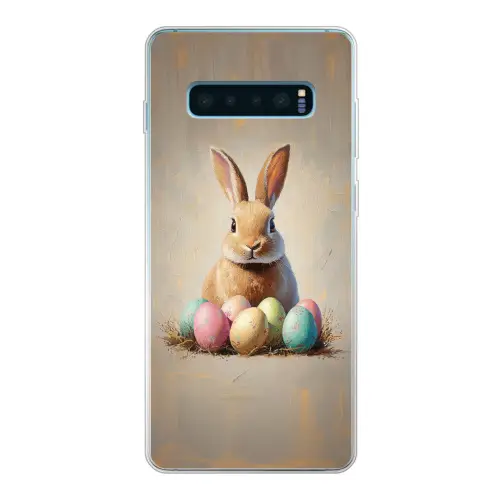 Paashaas - Pastel - Eieren Telefoonhoesje Samsung Galaxy S10 Lite klein -3d