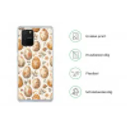 Paaseieren - Bruin - Bloemen Telefoonhoesje Samsung Galaxy S10 Lite klein -specsS10Lite