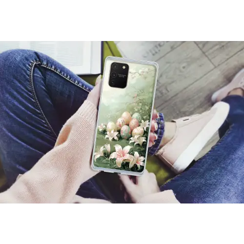 Paaseieren - Pasteltinten - Bloemen Telefoonhoesje Samsung Galaxy S10 Lite klein -handS10Lite