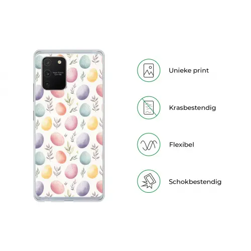 Eieren - Kleurrijk - Patroon Telefoonhoesje Samsung Galaxy S10 Lite klein -specsS10Lite