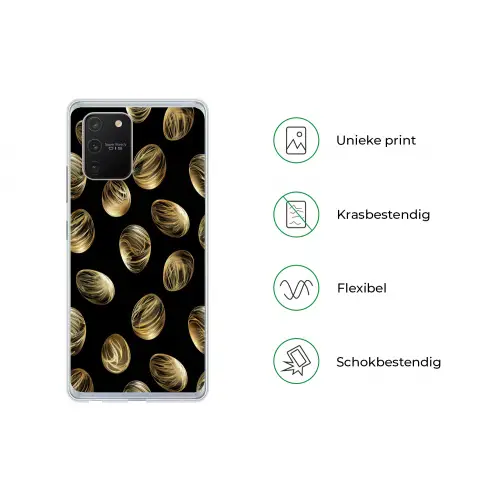 Eieren - Goud - Patroon Telefoonhoesje Samsung Galaxy S10 Lite klein -specsS10Lite