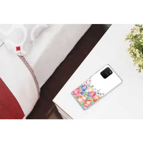 Bloementuin - Kleurrijk - Eieren Telefoonhoesje Samsung Galaxy S10 Lite klein -kamerS10Lite