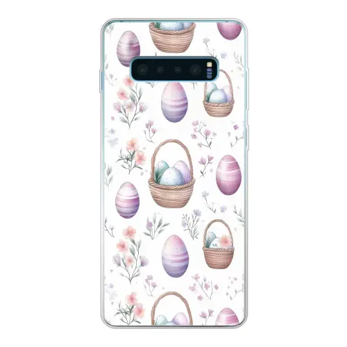 Bloemen - Paaseieren - Patroon Telefoonhoesje Samsung Galaxy S10 Lite klein -3d